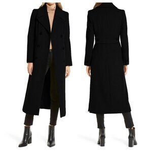 Kenneth Cole Wool-Blend Double-breasted Maxi Coat